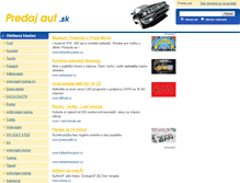 Tablet Screenshot of predajaut.sk